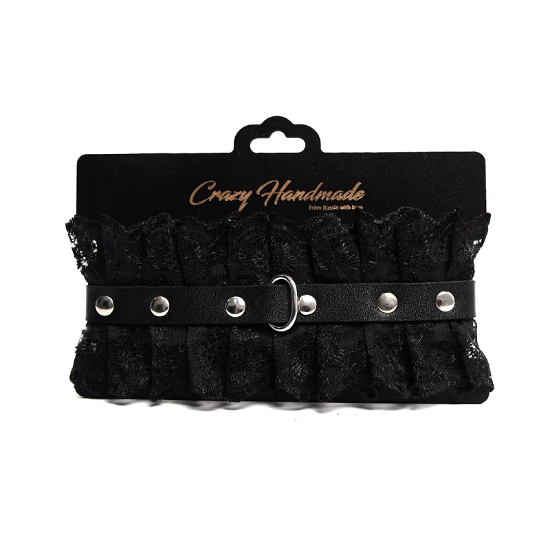 Чокер с черным кружевом